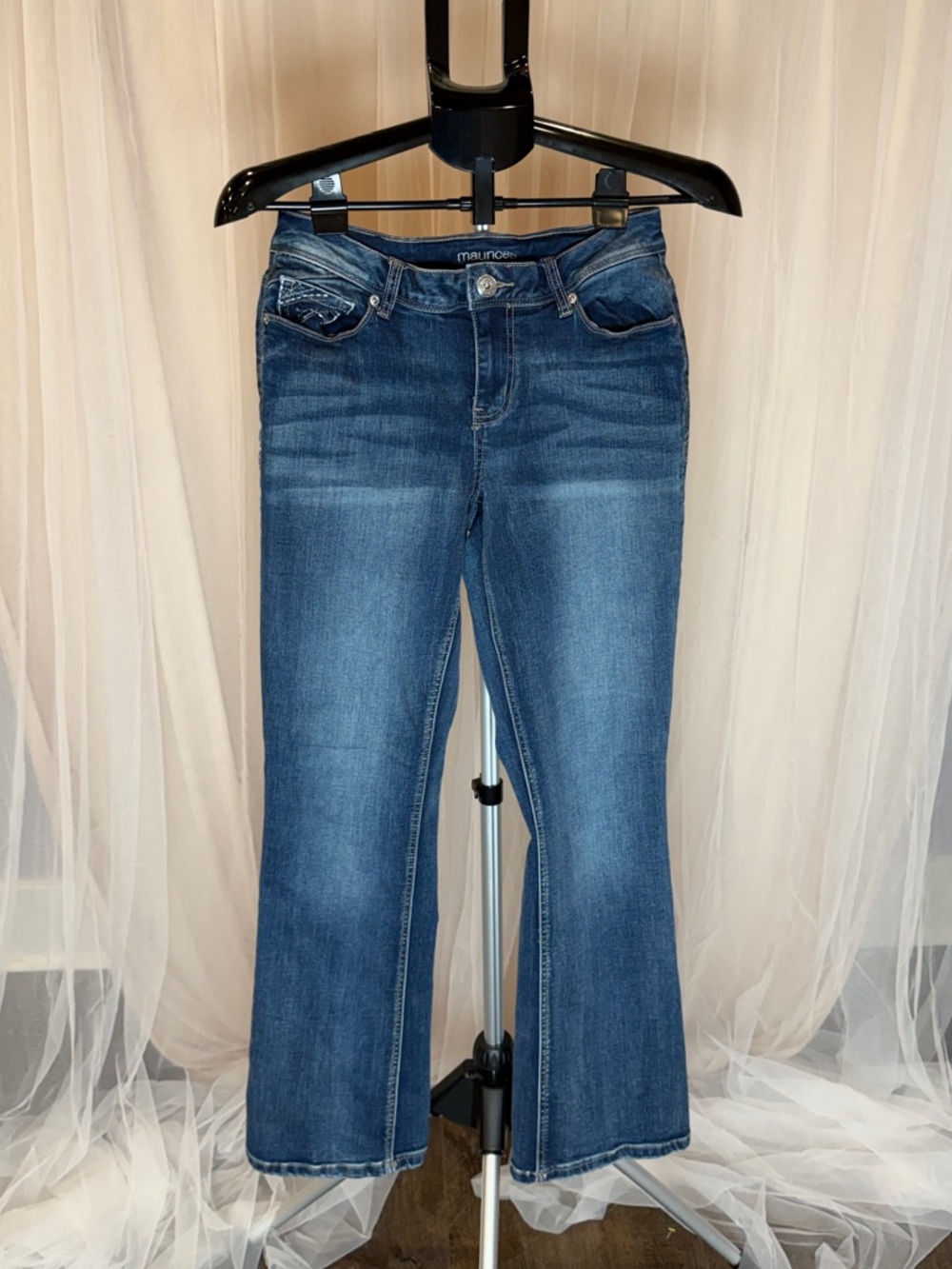 Maurices Bootcut Jeans Women’s Size 5/6 Short Medium Wash Stretch Denim